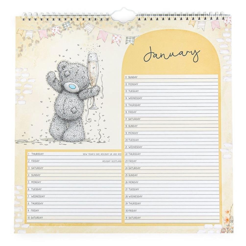 2026 Me to You Bear Classic Square Calendar Extra Image 1